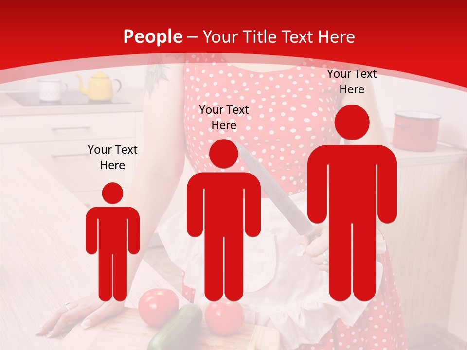 Surprised Dieting Portrait PowerPoint Template