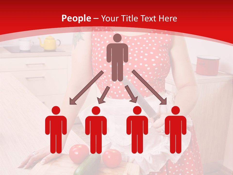 Surprised Dieting Portrait PowerPoint Template