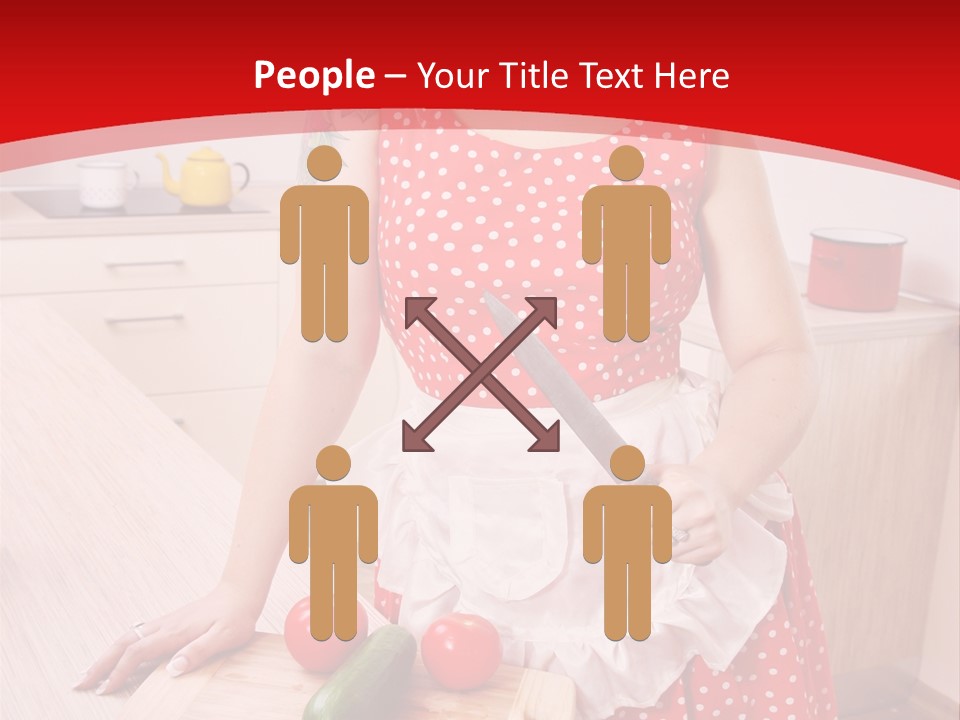 Surprised Dieting Portrait PowerPoint Template