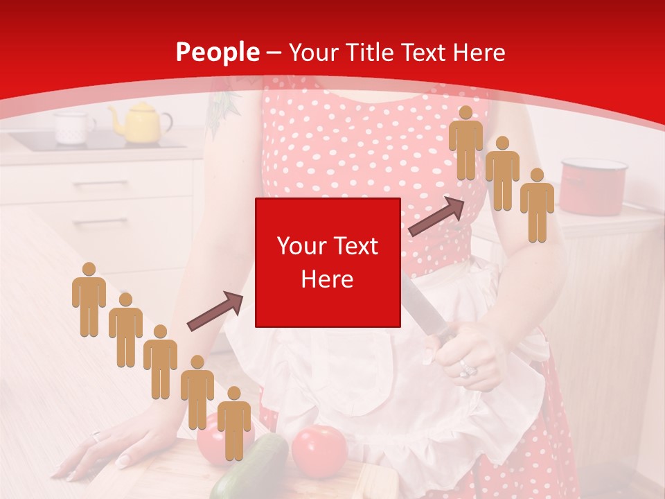 Surprised Dieting Portrait PowerPoint Template