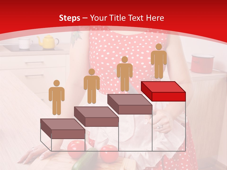 Surprised Dieting Portrait PowerPoint Template