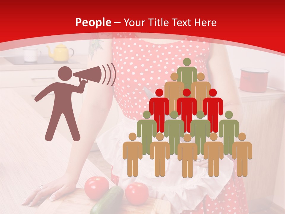 Surprised Dieting Portrait PowerPoint Template