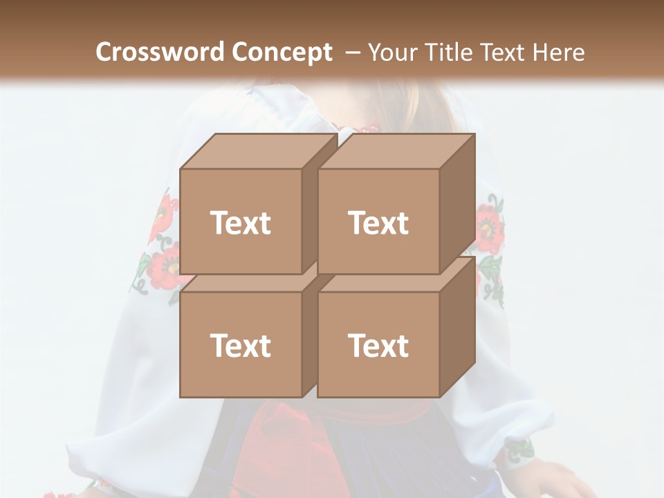 Beauty Wreath Costume PowerPoint Template