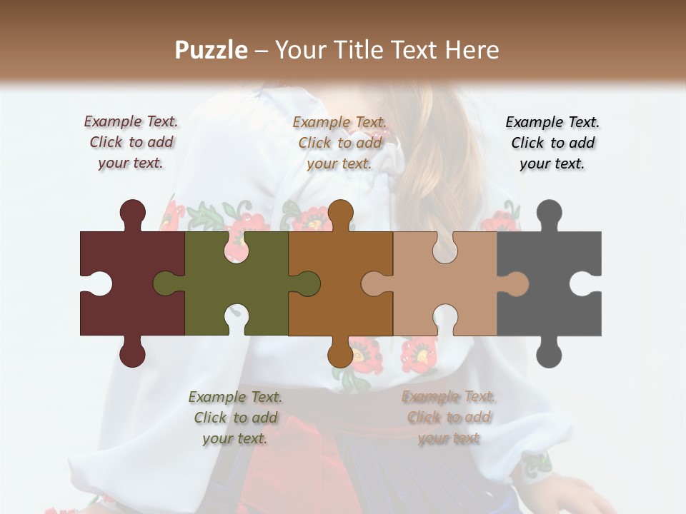 Beauty Wreath Costume PowerPoint Template