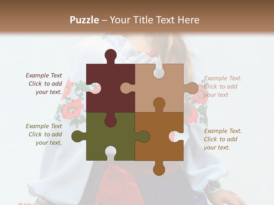 Beauty Wreath Costume PowerPoint Template