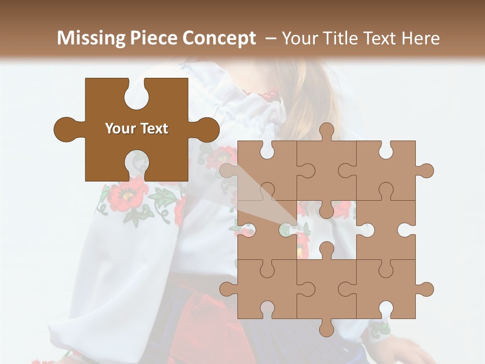 Beauty Wreath Costume PowerPoint Template