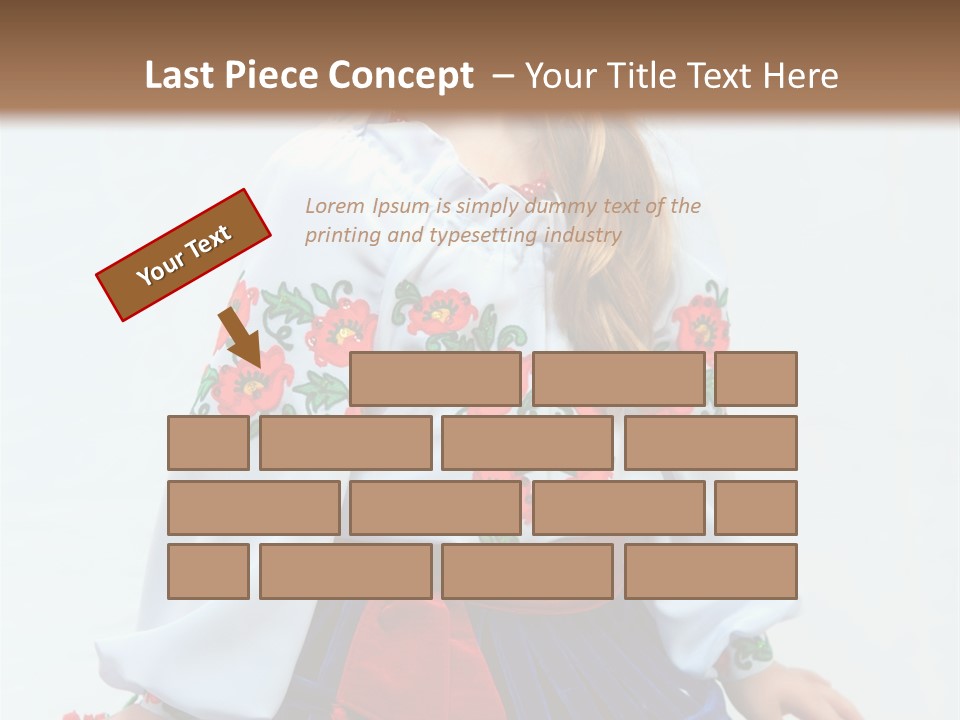 Beauty Wreath Costume PowerPoint Template