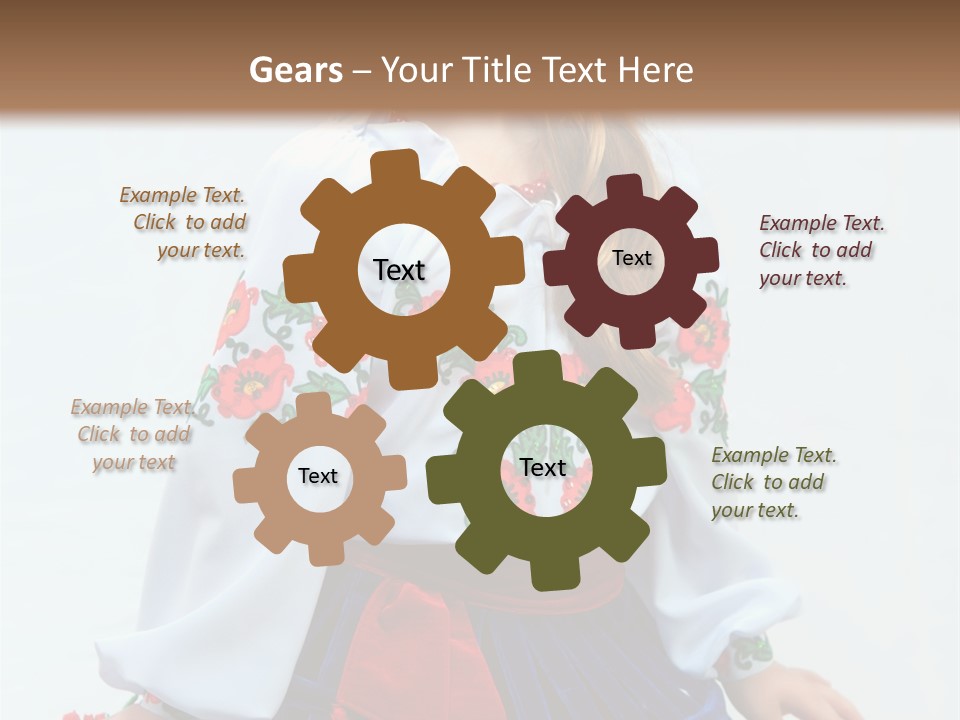 Beauty Wreath Costume PowerPoint Template