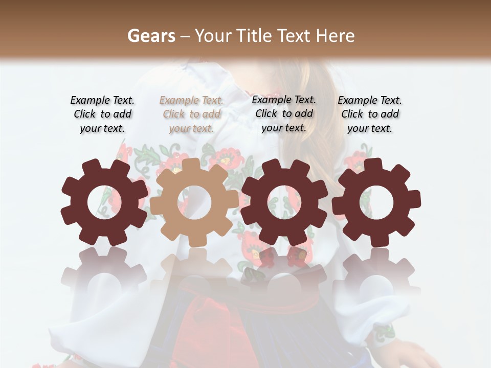 Beauty Wreath Costume PowerPoint Template