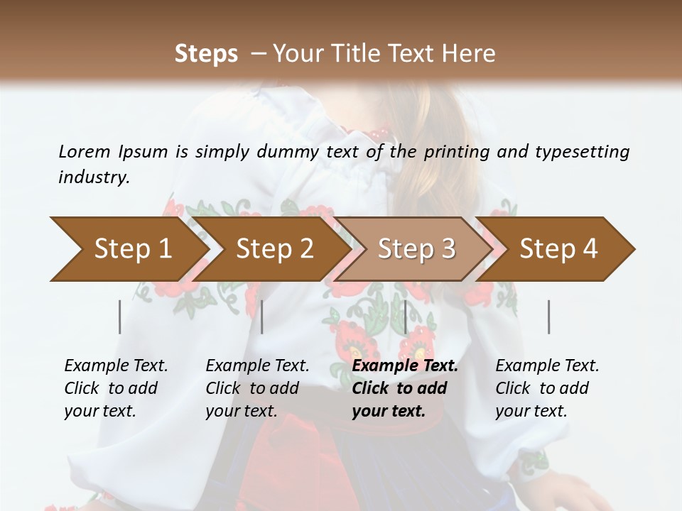 Beauty Wreath Costume PowerPoint Template
