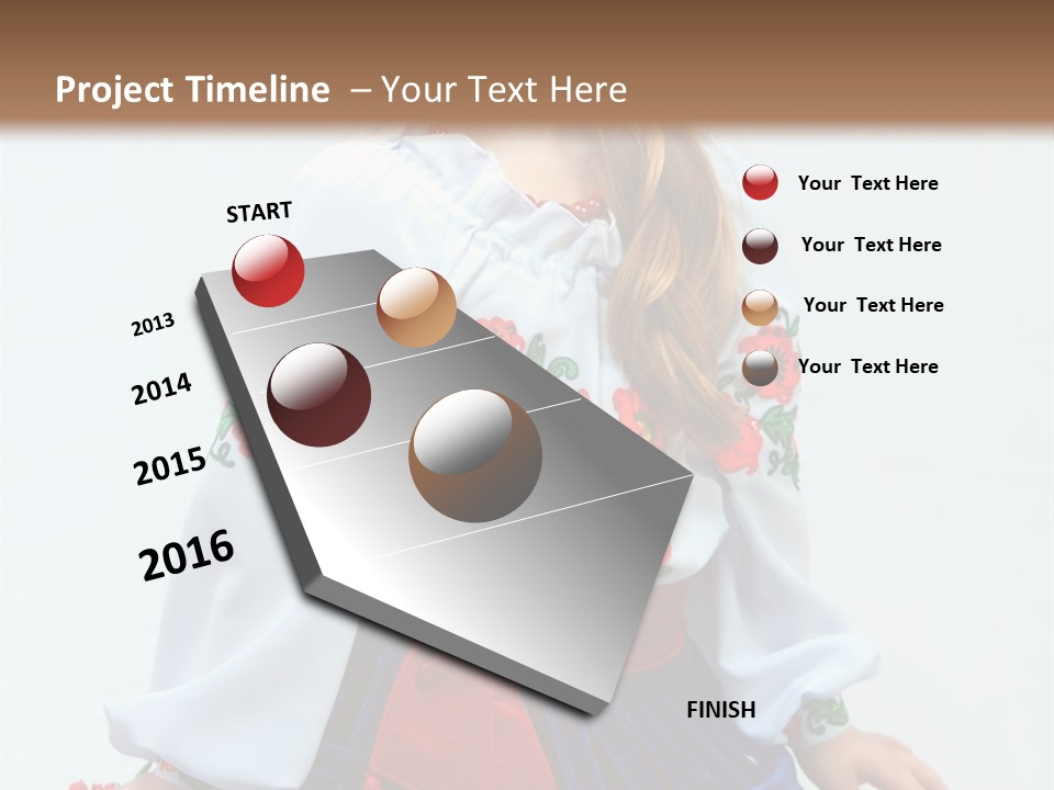 Beauty Wreath Costume PowerPoint Template