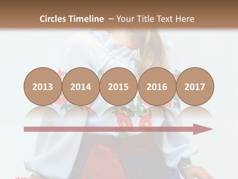 Beauty Wreath Costume PowerPoint Template