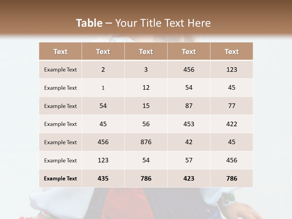 Beauty Wreath Costume PowerPoint Template