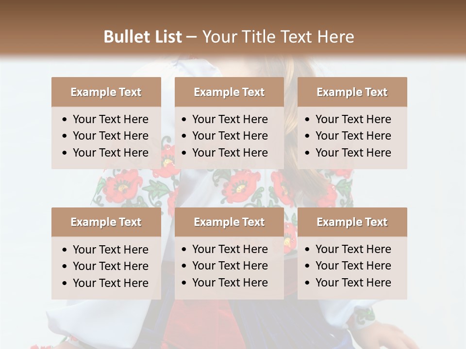 Beauty Wreath Costume PowerPoint Template