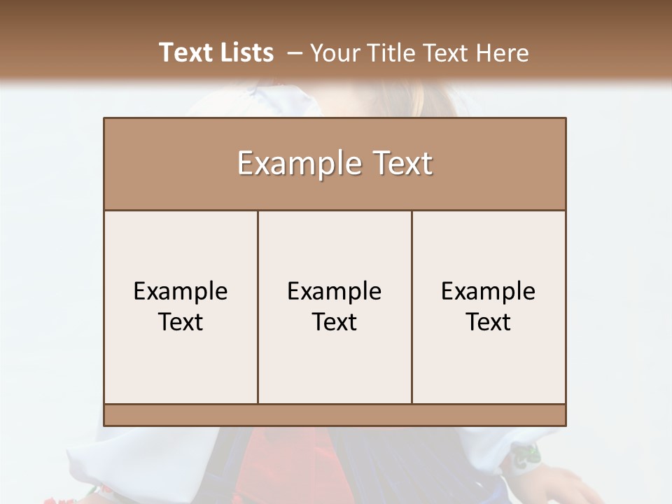 Beauty Wreath Costume PowerPoint Template