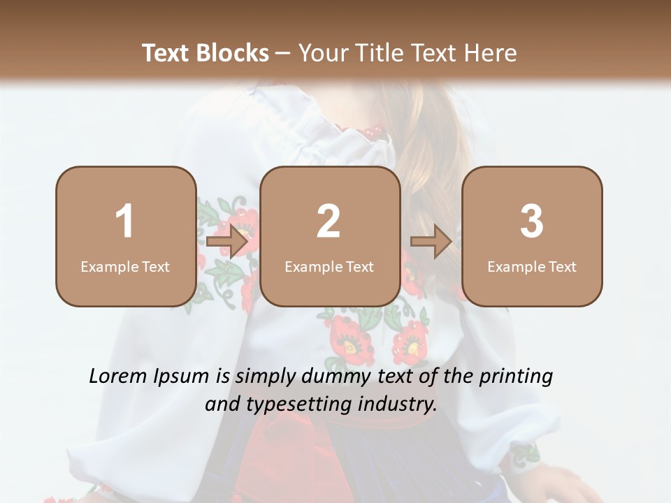 Beauty Wreath Costume PowerPoint Template