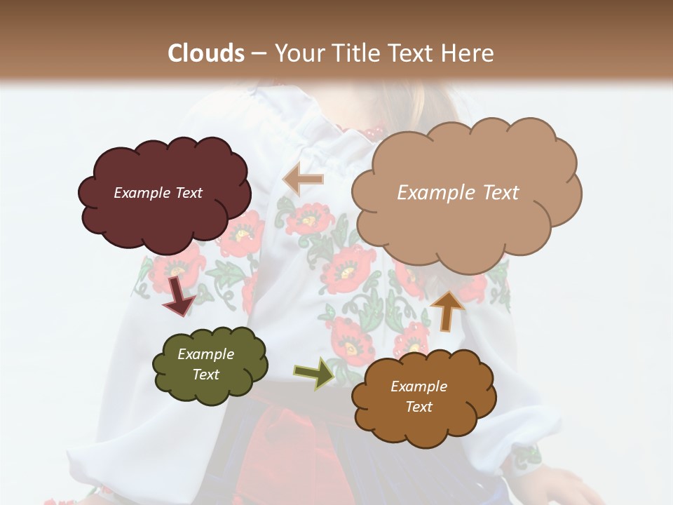 Beauty Wreath Costume PowerPoint Template