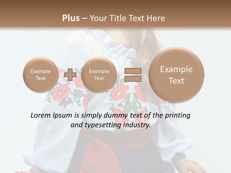 Beauty Wreath Costume PowerPoint Template