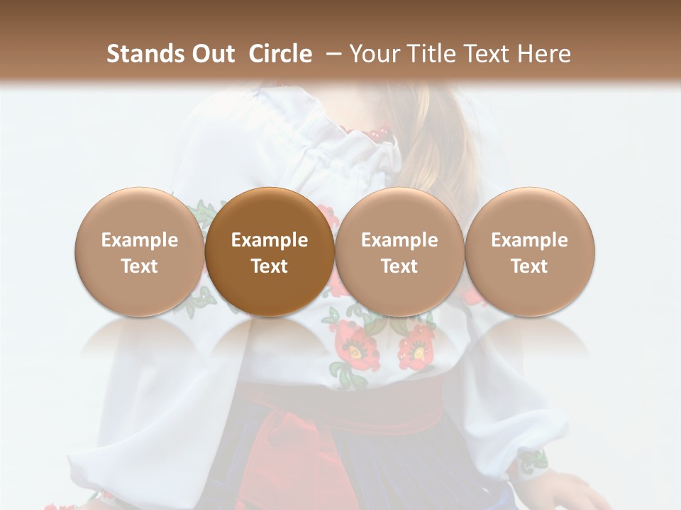 Beauty Wreath Costume PowerPoint Template
