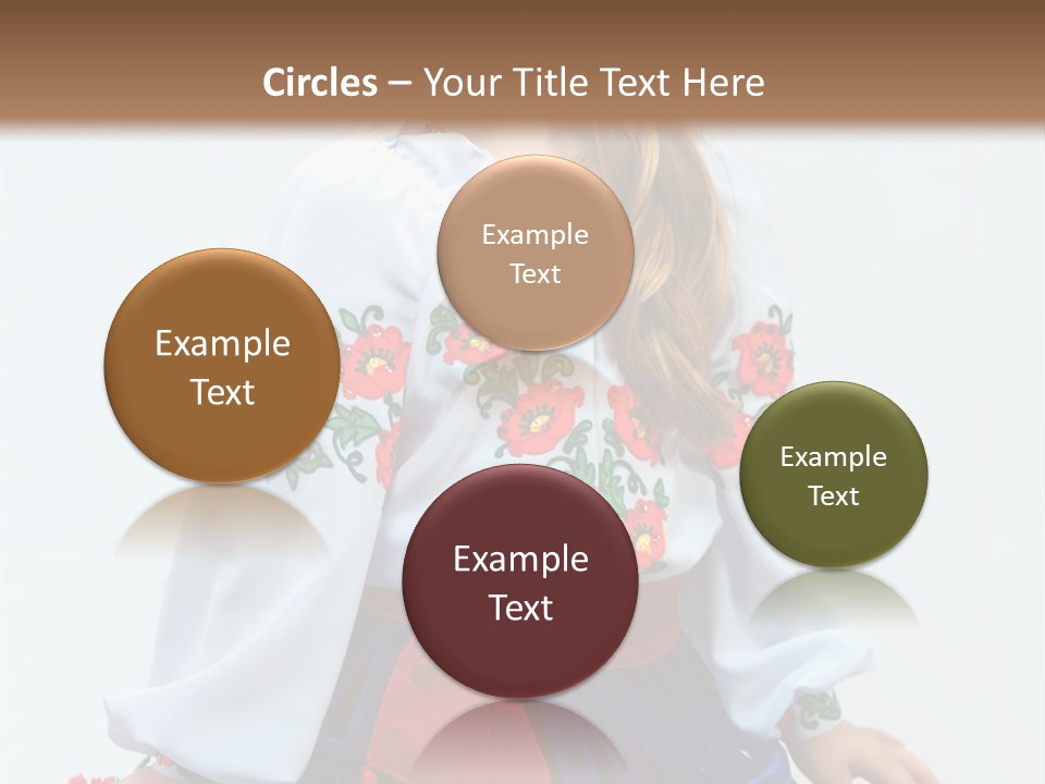 Beauty Wreath Costume PowerPoint Template