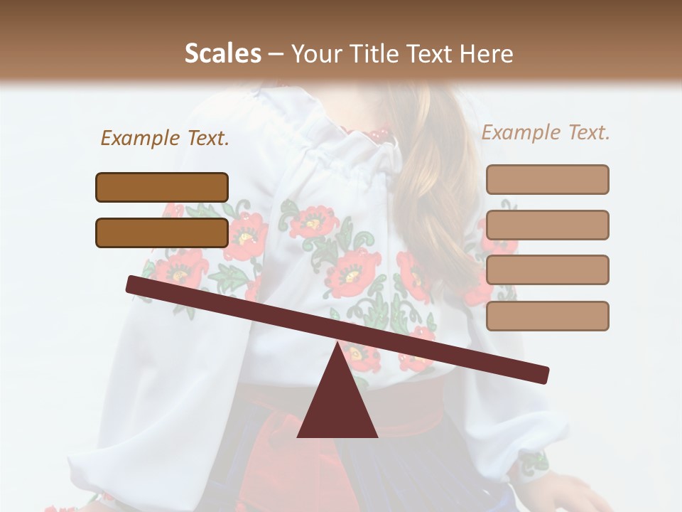 Beauty Wreath Costume PowerPoint Template