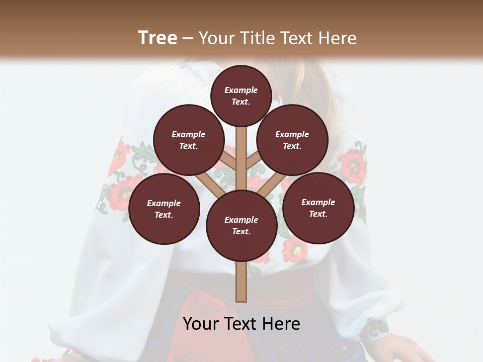 Beauty Wreath Costume PowerPoint Template