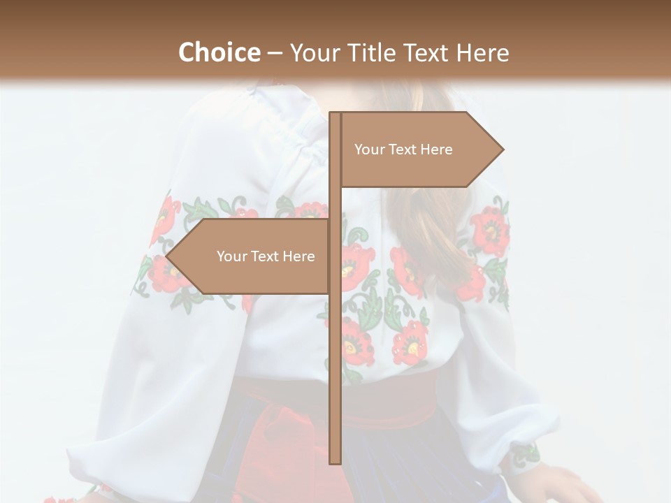 Beauty Wreath Costume PowerPoint Template