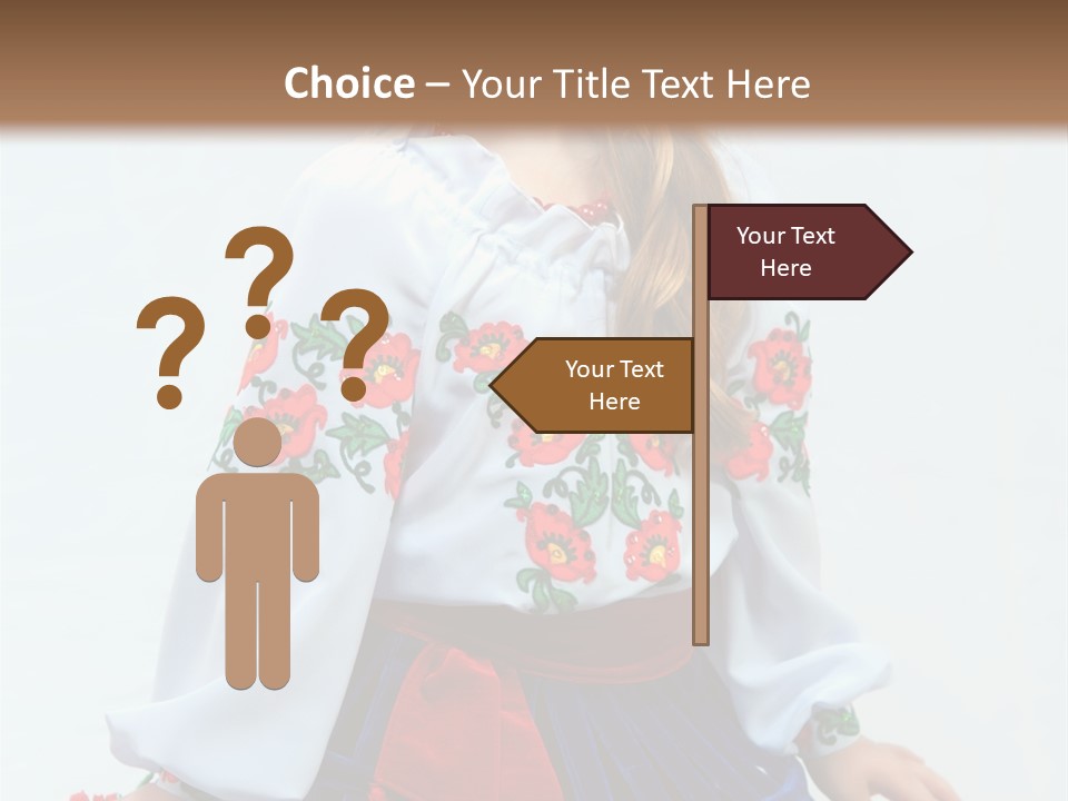 Beauty Wreath Costume PowerPoint Template