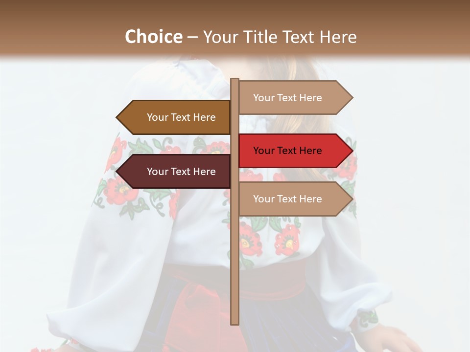 Beauty Wreath Costume PowerPoint Template