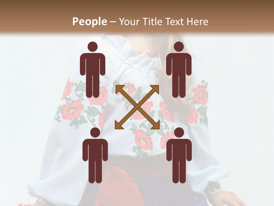 Beauty Wreath Costume PowerPoint Template