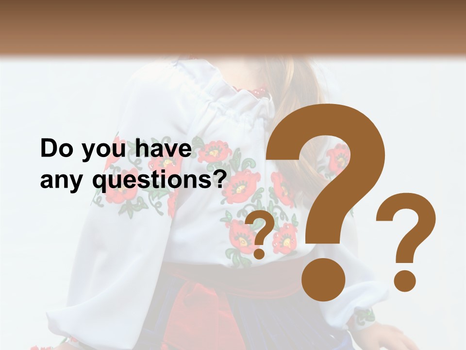 Beauty Wreath Costume PowerPoint Template