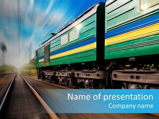 Scenic Transportation Transport PowerPoint Template