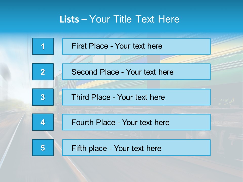 Scenic Transportation Transport PowerPoint Template