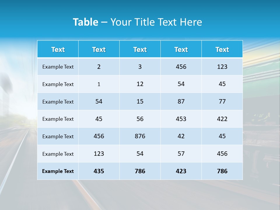 Scenic Transportation Transport PowerPoint Template