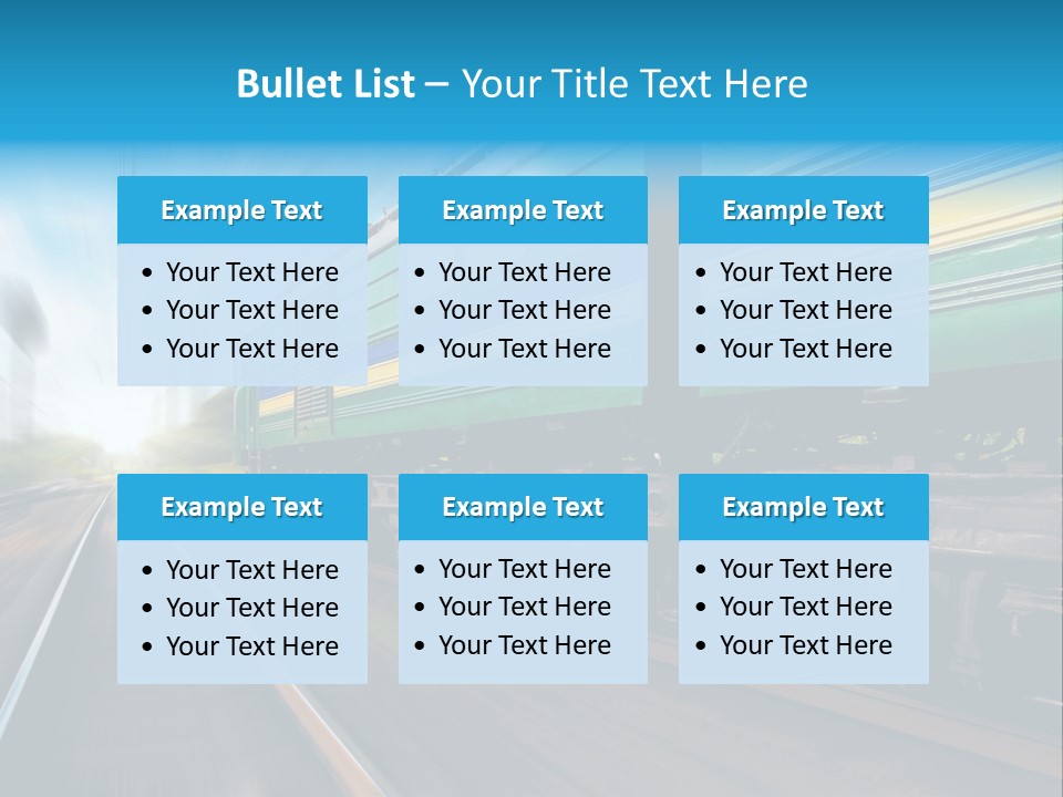 Scenic Transportation Transport PowerPoint Template