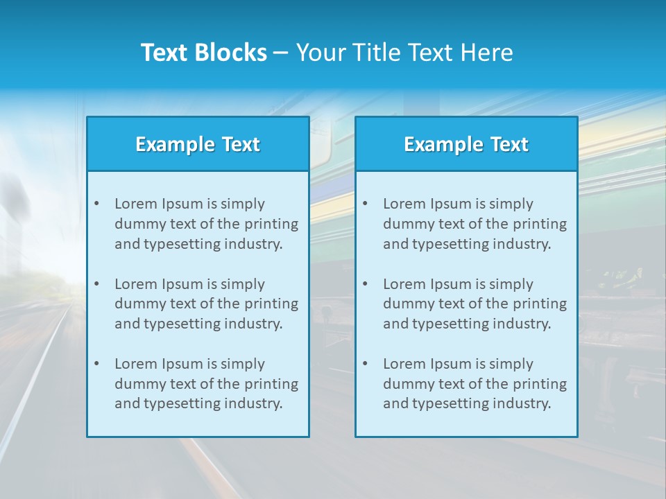 Scenic Transportation Transport PowerPoint Template