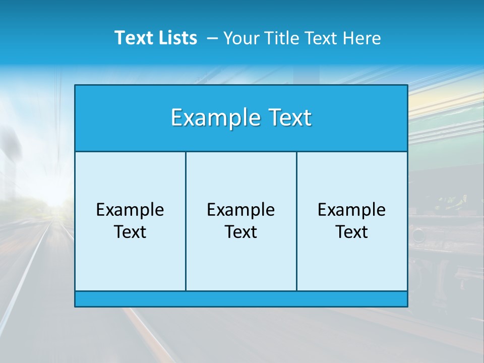Scenic Transportation Transport PowerPoint Template
