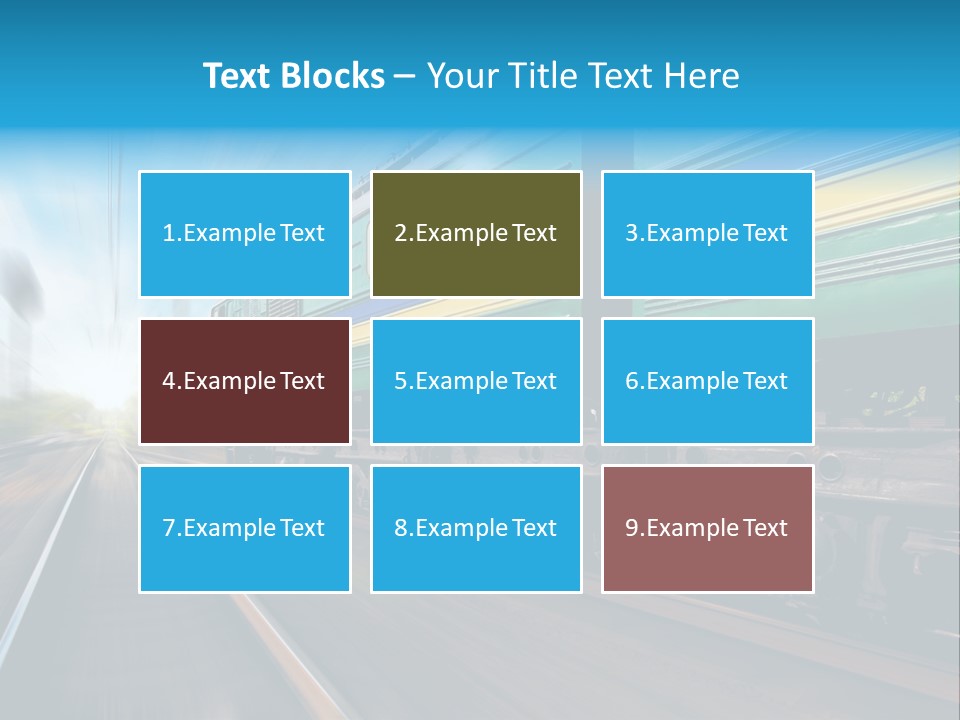 Scenic Transportation Transport PowerPoint Template
