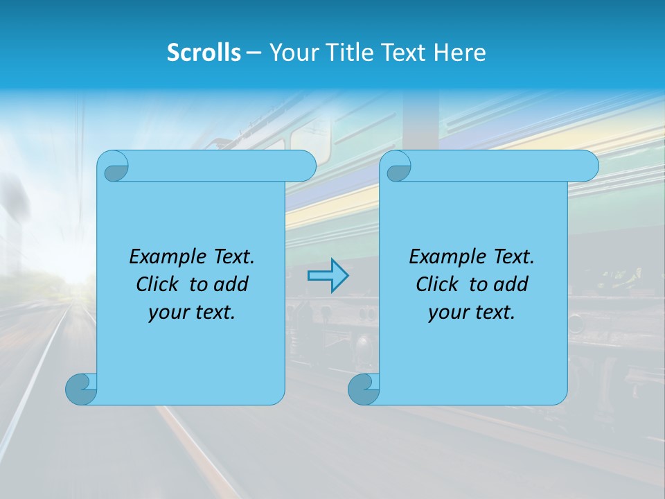 Scenic Transportation Transport PowerPoint Template