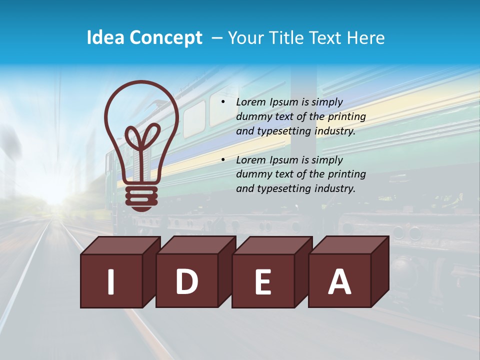 Scenic Transportation Transport PowerPoint Template