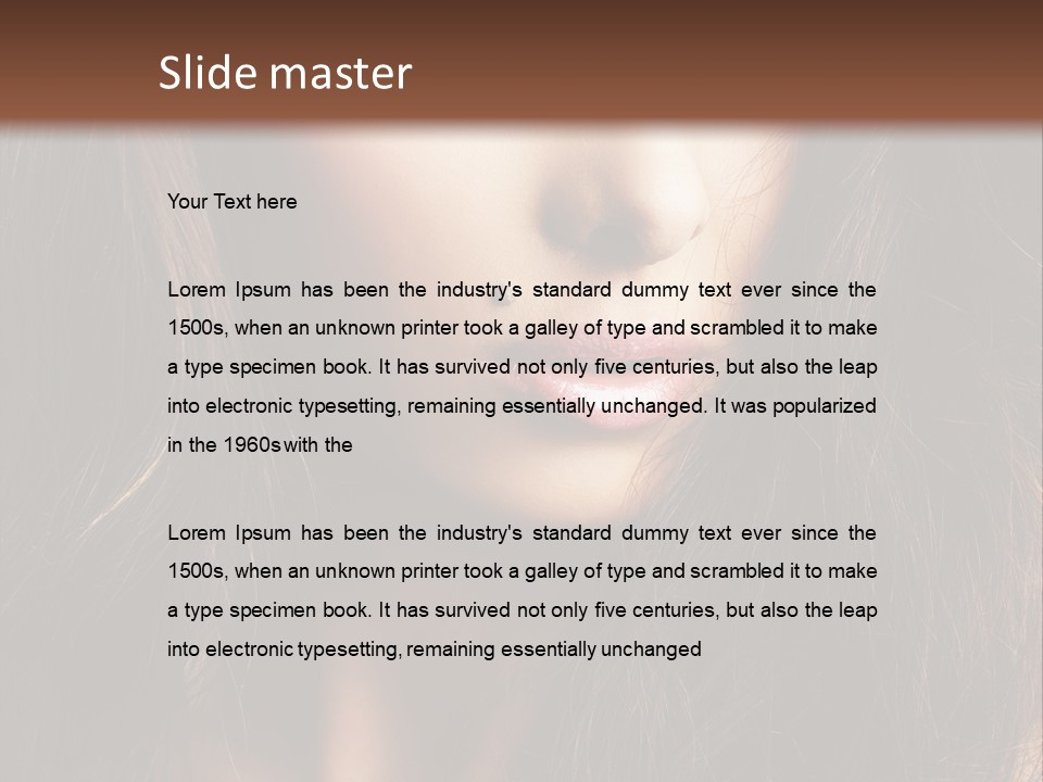 Beauty Pure Wavy PowerPoint Template