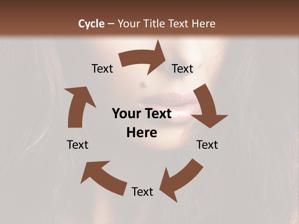 Beauty Pure Wavy PowerPoint Template