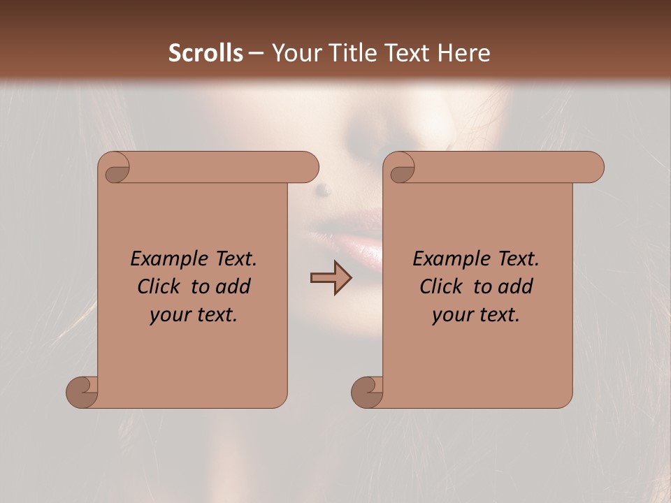 Beauty Pure Wavy PowerPoint Template