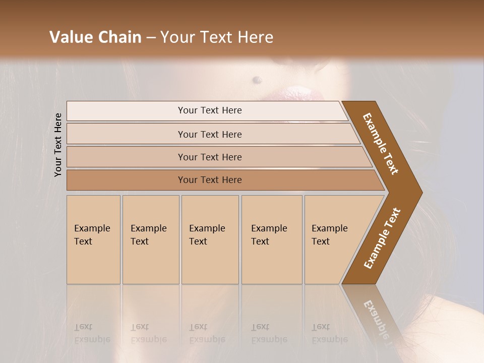 Posing Face Charm PowerPoint Template