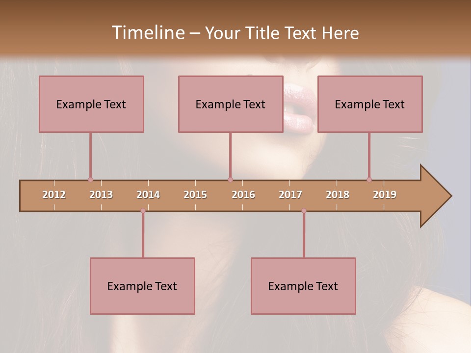 Posing Face Charm PowerPoint Template