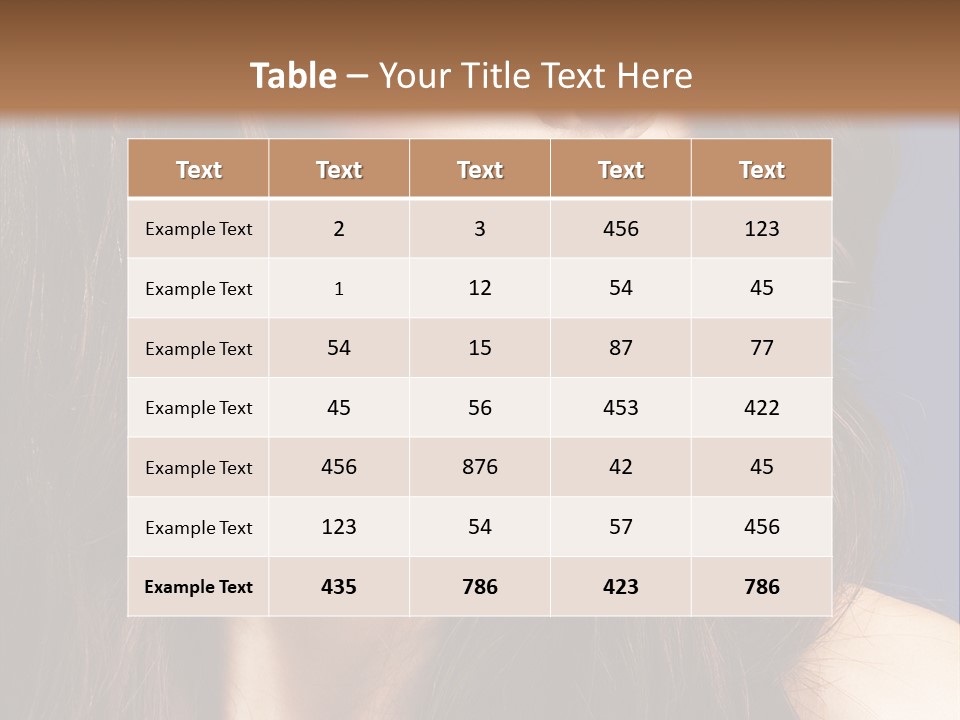 Posing Face Charm PowerPoint Template