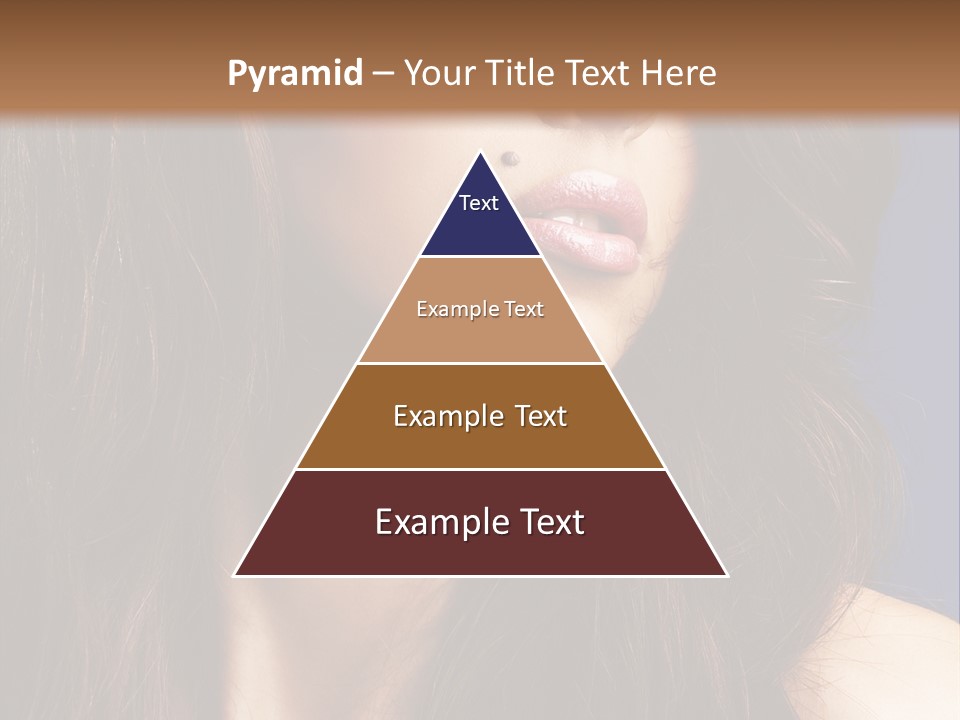 Posing Face Charm PowerPoint Template