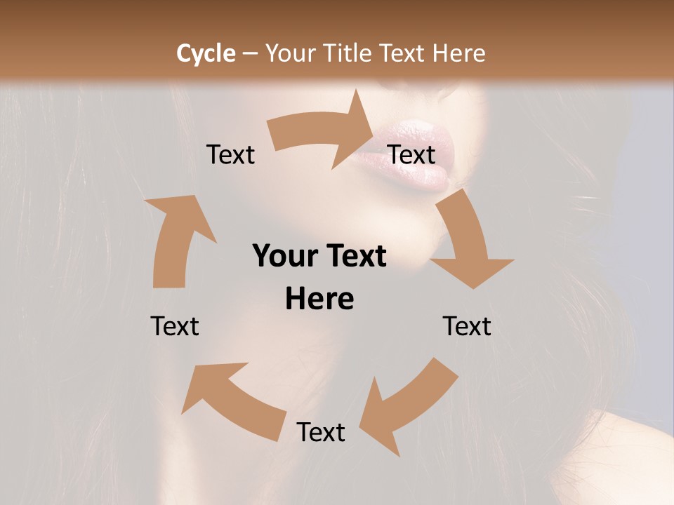 Posing Face Charm PowerPoint Template