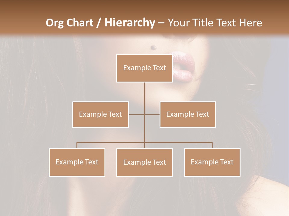 Posing Face Charm PowerPoint Template