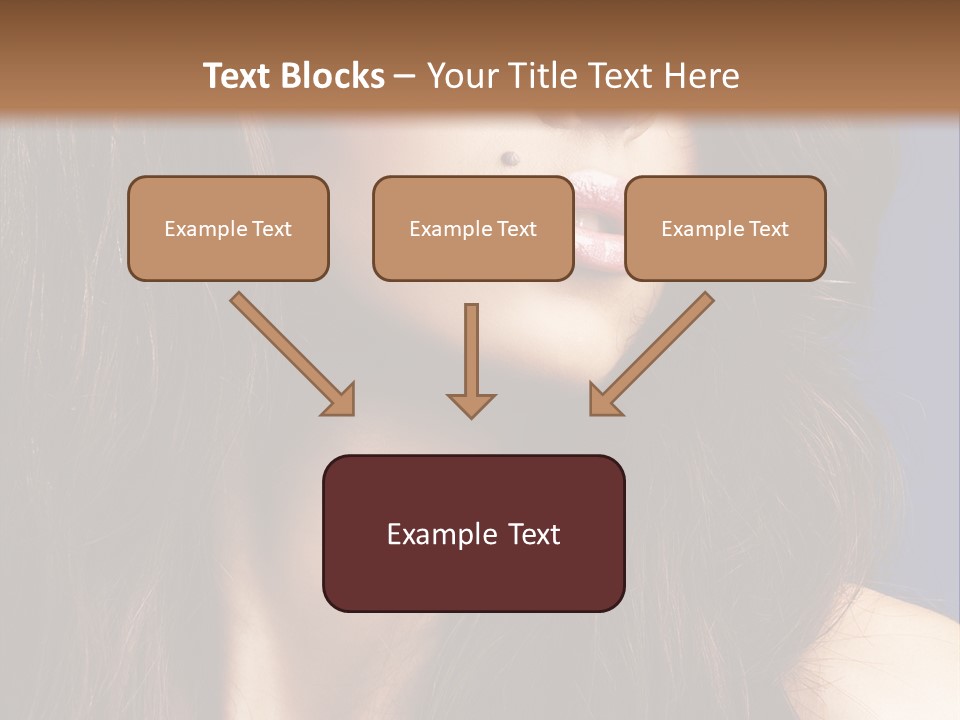 Posing Face Charm PowerPoint Template